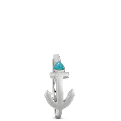 Blue Boat Anchor Ring