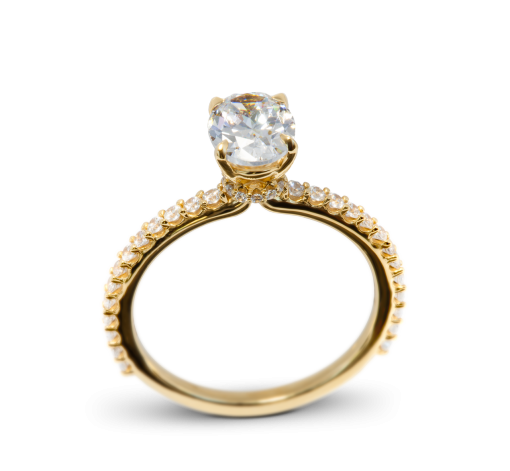 Paloma Gold Princess Engagement Ring