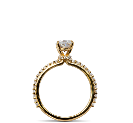 Paloma Bride Ring Profile View